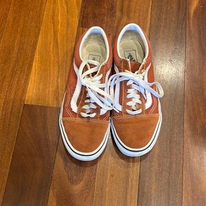 Vans Old Skool Burnt Orange suede Women’s 8 men’s 6.5 - worn only few times